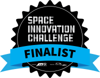 Badge that says "Space Innovation Challenge Finalist"